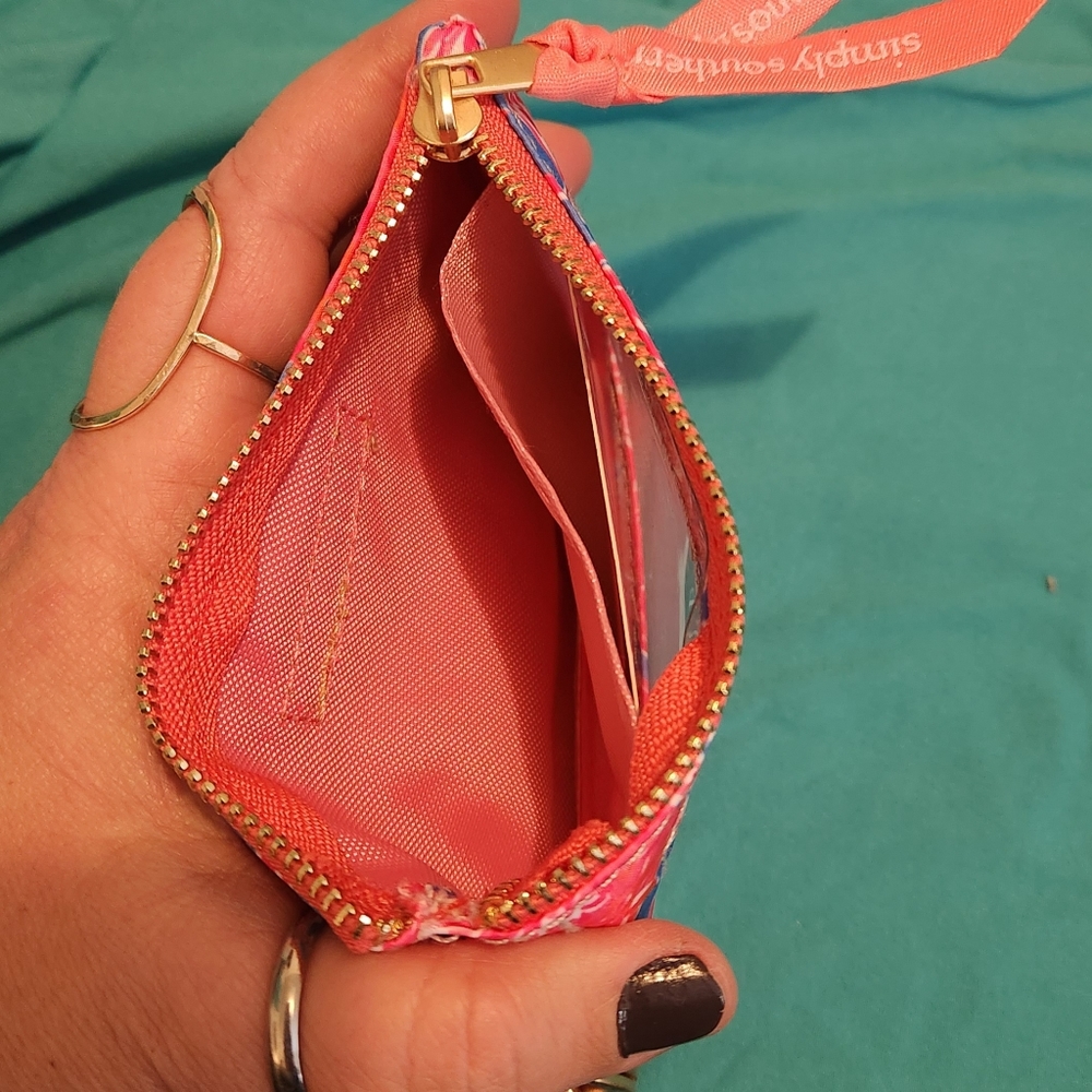 Simply Southern Key Chain Wallet with Flamingos - Picture 3 of 4